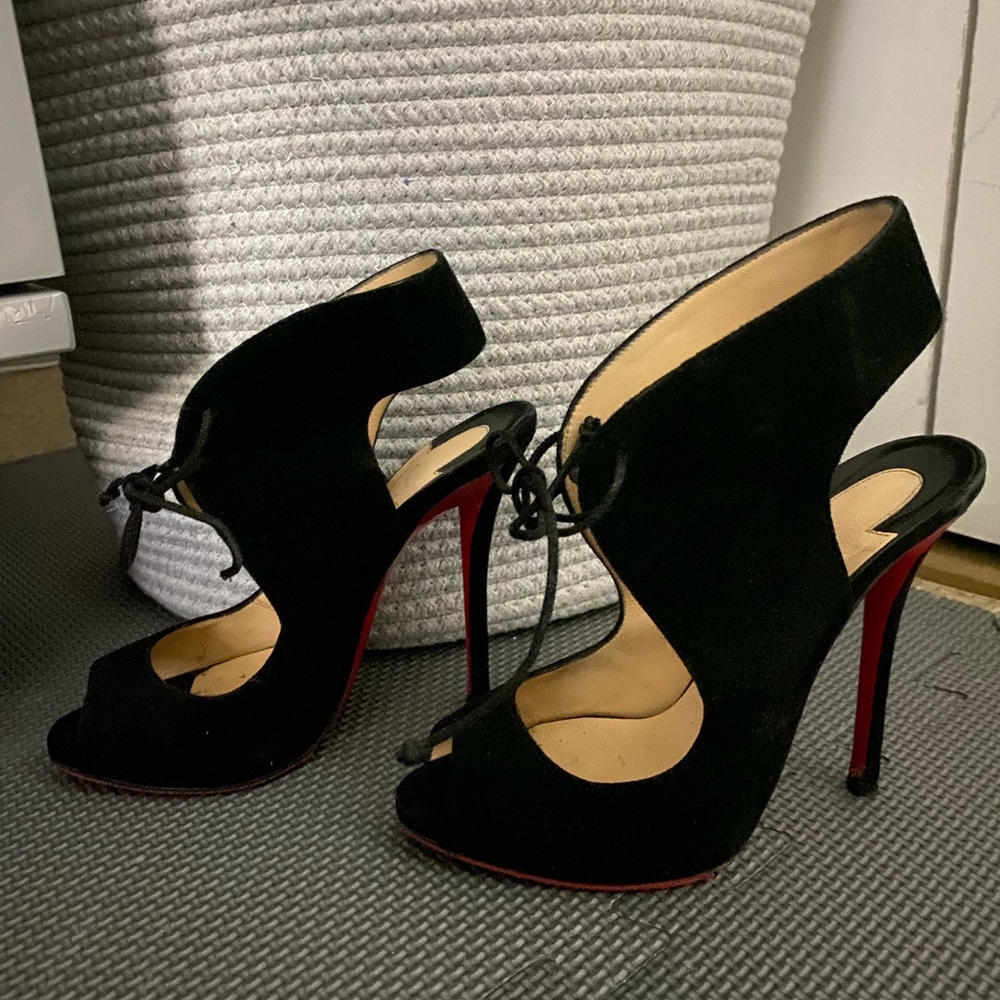 Christian Louboutin suede heels